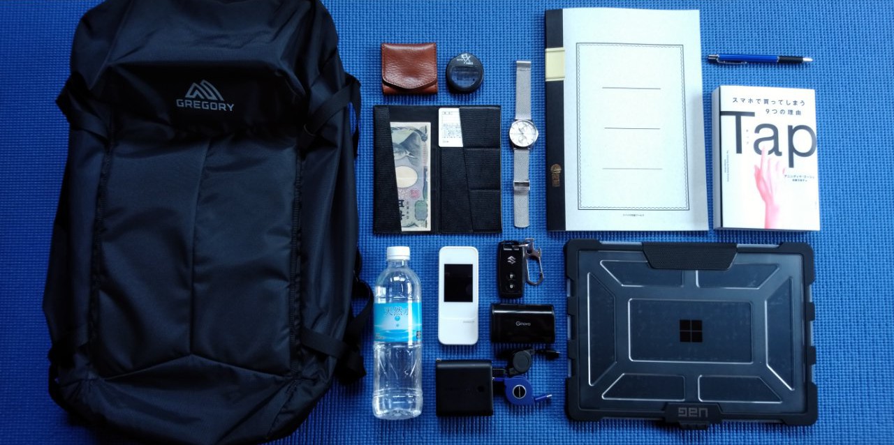 バッグの中身紹介 ２４歳男 ミニマリストの持ち物 持ち運び編 てばなすブログ